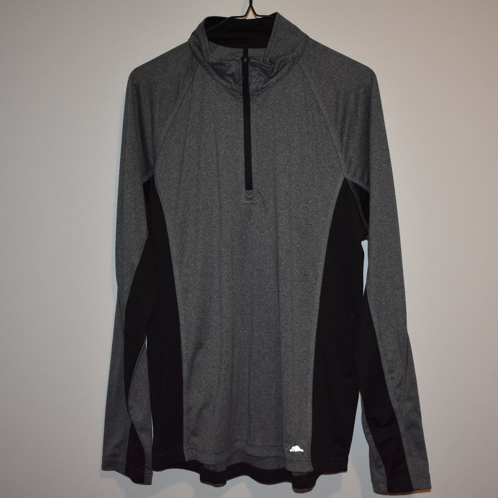 Men's Roots73 Gray Quarter Zip Pullover